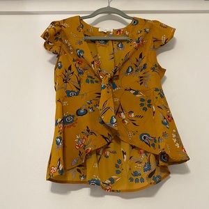 VIC Down to An Art Floral Top